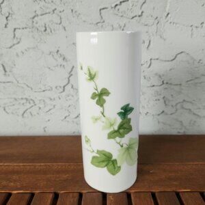 Vintage Scherzer Bavaria Germany Porcelain Ivy Vase 7.5 in Tall
